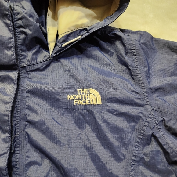 The North Face Women's Navy Blue Full-Zip Hooded Windbreaker Jacket Size Medium - Picture 5 of 12